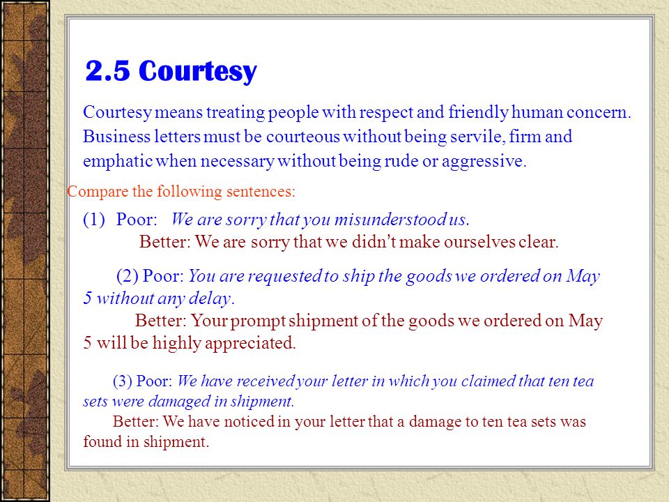 How Can I Write A Courtesy Letter And Give An Example In Simplest Form?